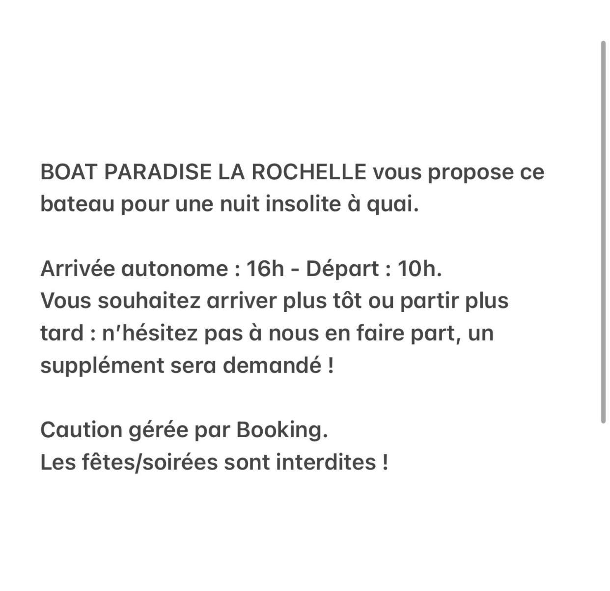 Une Nuit Insolite Sur Un Bateau Linge Et Menage Inclus - Boat Paradise La Rochelle La Rochelle  Bagian luar foto